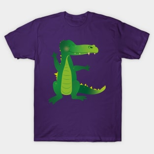 Animal Alphabet E - Elligator T-Shirt